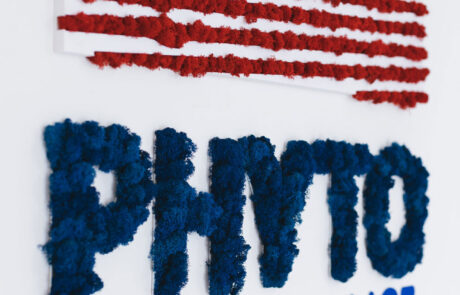 Medical – Phyto Performance Italia – by Verde Passione Pareti Nordic Drop Wall, Nordic Drop Set e Logo in Moss per Phyto Performance Italia - Padova