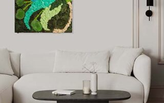 Quadro in muschi e lichene naturale stabilizzato in mix di colori By Verde Passione