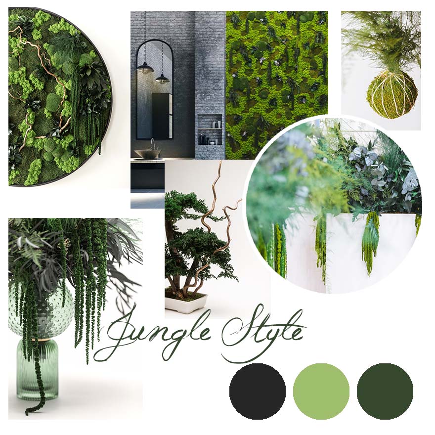 Nuove tendenze Green 2024 Spunti- Suggestioni Jungle Style