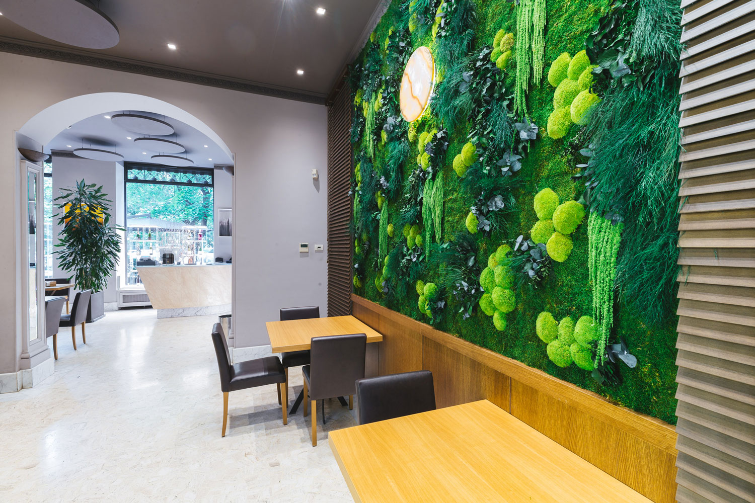 Ho.re.ca – Ristorante Borgia – Pareti in Moss Modello Botany Wall – by Verde Passione Ho.re.ca – Ristorante Borgia – Pareti in Moss Modello Botany Wall – by Verde Passione