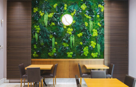 Ho.re.ca – Ristorante Borgia – Pareti in Moss Modello Botany Wall – by Verde Passione