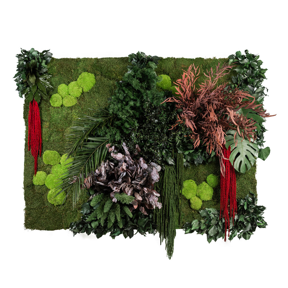 Parete in Moss - Modello Costa Rica Wall - Verde Stabilizzato - Verde Passione 2025