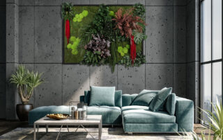 Parete in Moss - Render Modello Costa Rica Wall - Verde Stabilizzato - Verde Passione 2025