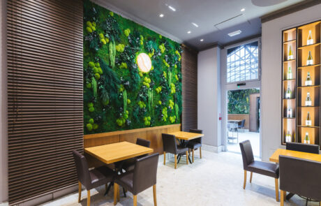 Ho.re.ca – Ristorante Borgia – Pareti in Moss Modello Botany Wall – by Verde Passione