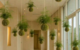 Ispirazioni - Proposte Render Verde Passione in Moss - Kokedama